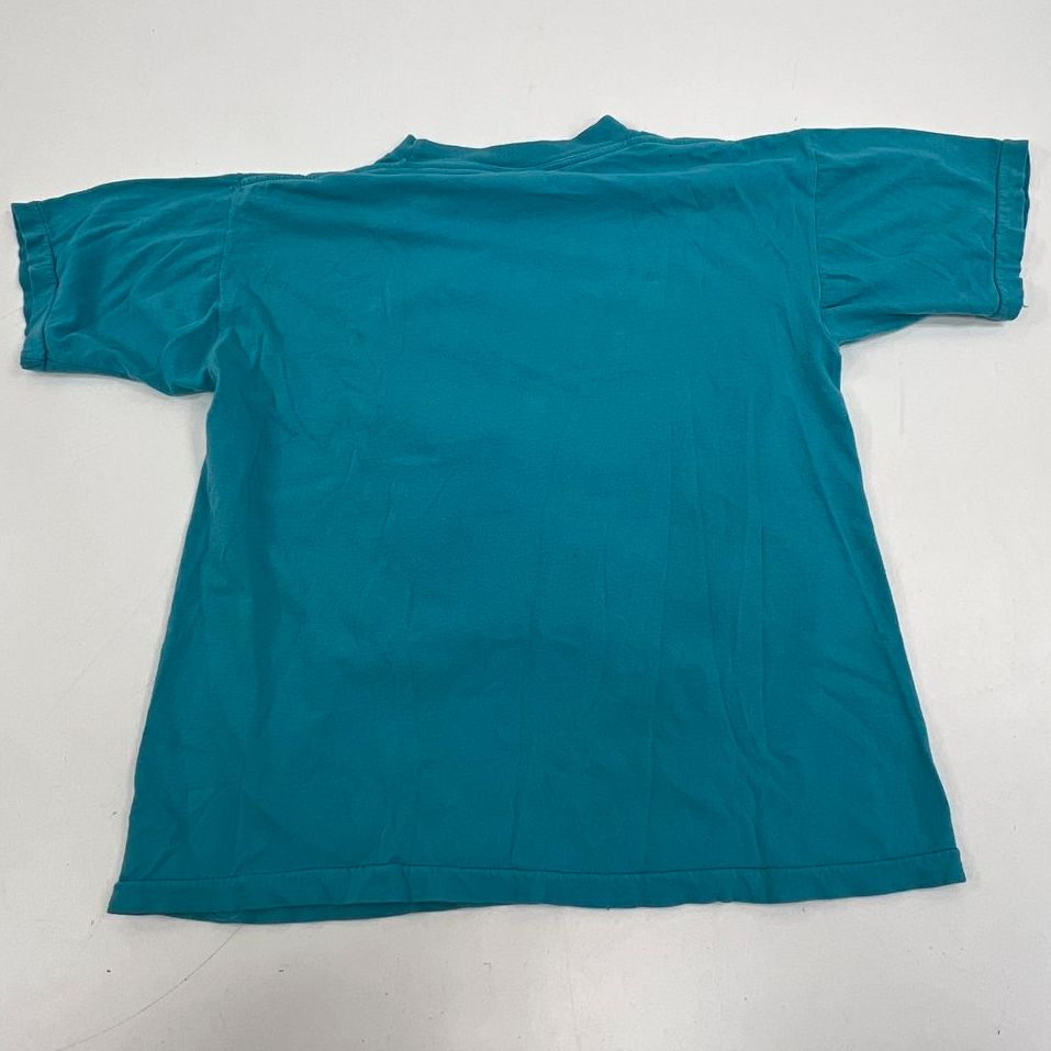 Vintage 80s Sun Sportswear Teal Single Stitch Big Break Lunch T-Shirt Men's L