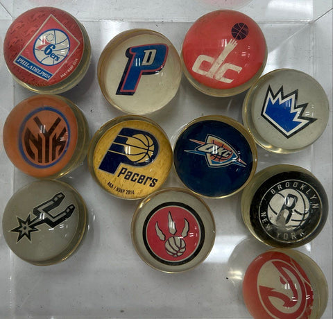 NBA Basketball Bouncy Ball Lot A&A Superballs 11 Pieces 2014