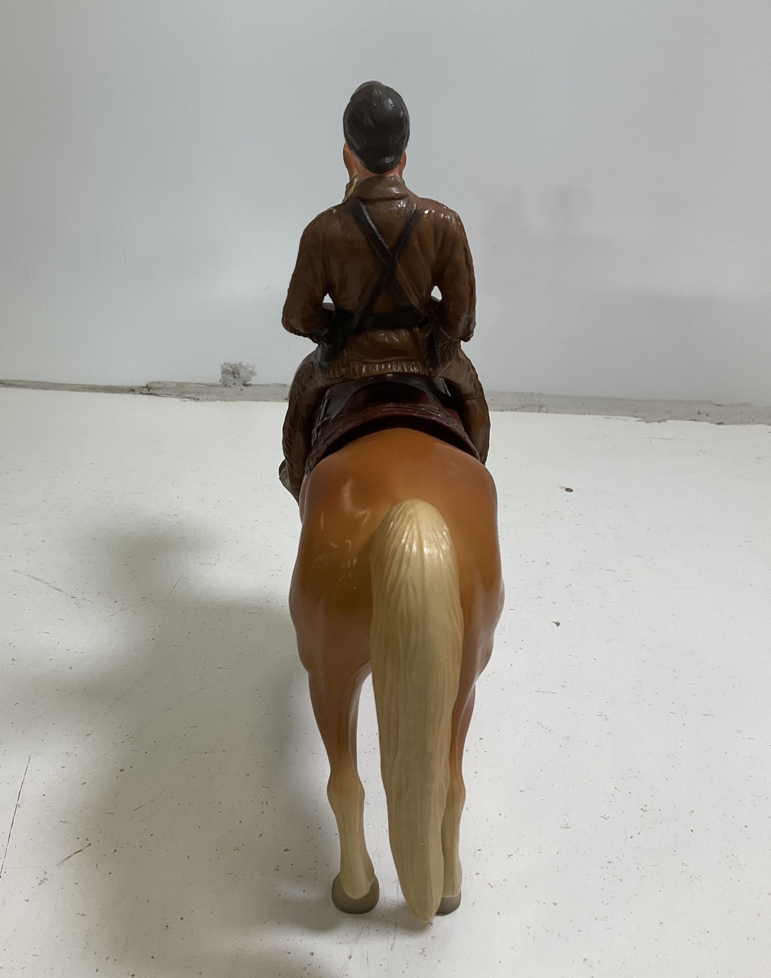 Vintage Breyer Davy Crockett Palomino Glossy Horse Model Figure Set