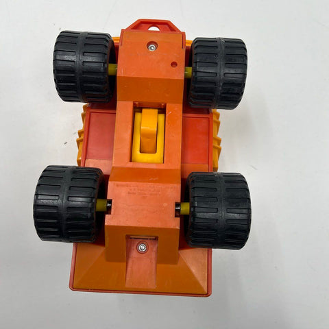 Vintage 70s Fisher-Price 302 Husky Helper Dump Truck Toy Little People Figure