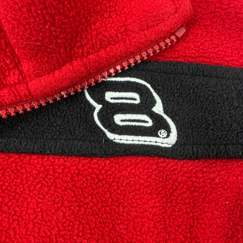 Vintage Dale Jr #8 Budweiser NASCAR Winners Circle Fleece 1/4 Zip Pullover Sz L