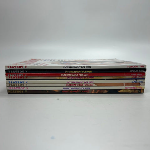 Playboy Magazine Lot 1996 Vintage Issues Cindy Crawford Jenny McCarthy 8 Items