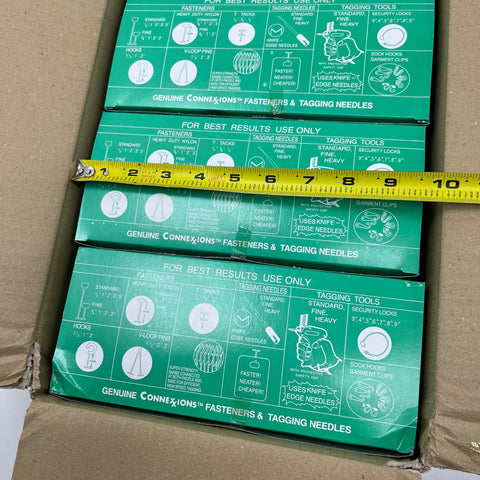 Connexions 6214-1 Clear 1" Standard Tagging Gun Fasteners NOS Lot 50,000 Pcs