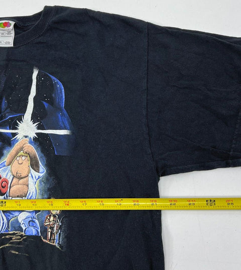Vintage 2001 Family Guy Star Wars Parody T-Shirt Double Stitch Sz XL