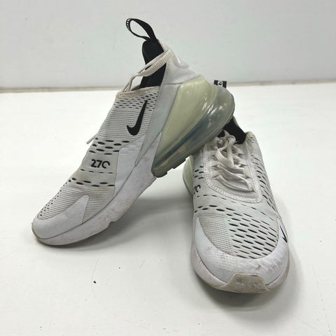 Nike Air Max 270 White Black Lifestyle Running Sneakers Womens Size 7