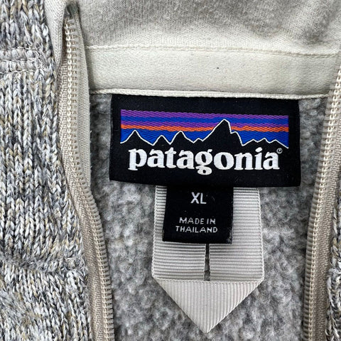 Patagonia Women's Better Sweater 1/4 Zip Fleece Pullover Oatmeal Heather XL