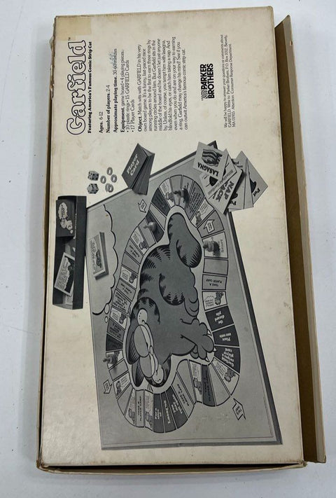 Vintage 1978 Garfield Board Game Parker Brothers Featuring America's Comic Cat
