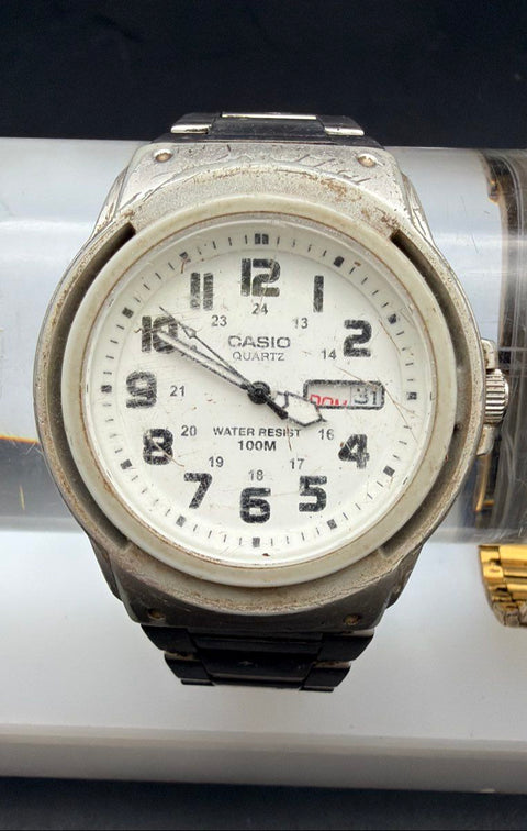 Casio Quartz Watch Lot of 3 MRW-200H LTP-V005 Water Resistant Not Tested As Is
