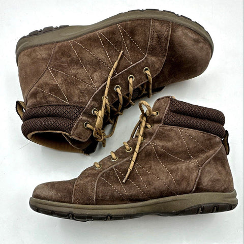 Duluth Trading Co Brown Suede Ankle Sneaker Boots Women's Size 9 Medium 39703
