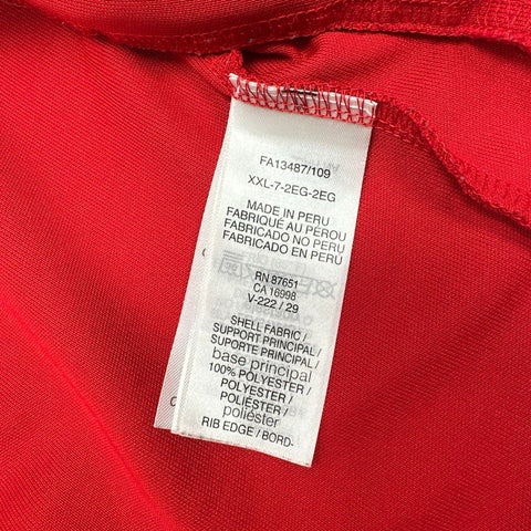Lacoste Men's Red Stripe Sleeve Full Zip Regular Fit Track Jacket Size XXL