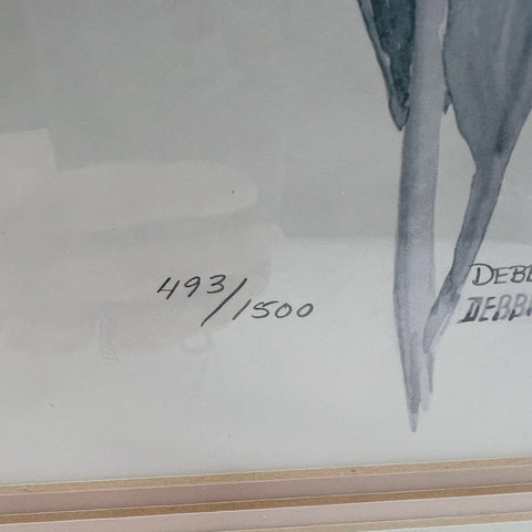 Debbie Copeland Signed Ltd Ed Print 493/1500 Tulip Floral Botanical Art Framed