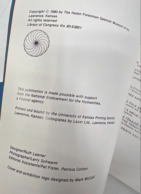 1980 Tokaido III Exhibition Catalog & Guidebook Lot Spencer Museum of Art KU