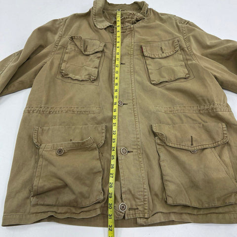 Levi's Men's Olive Green Cotton 4-Pocket Field Utility Jacket Size XL