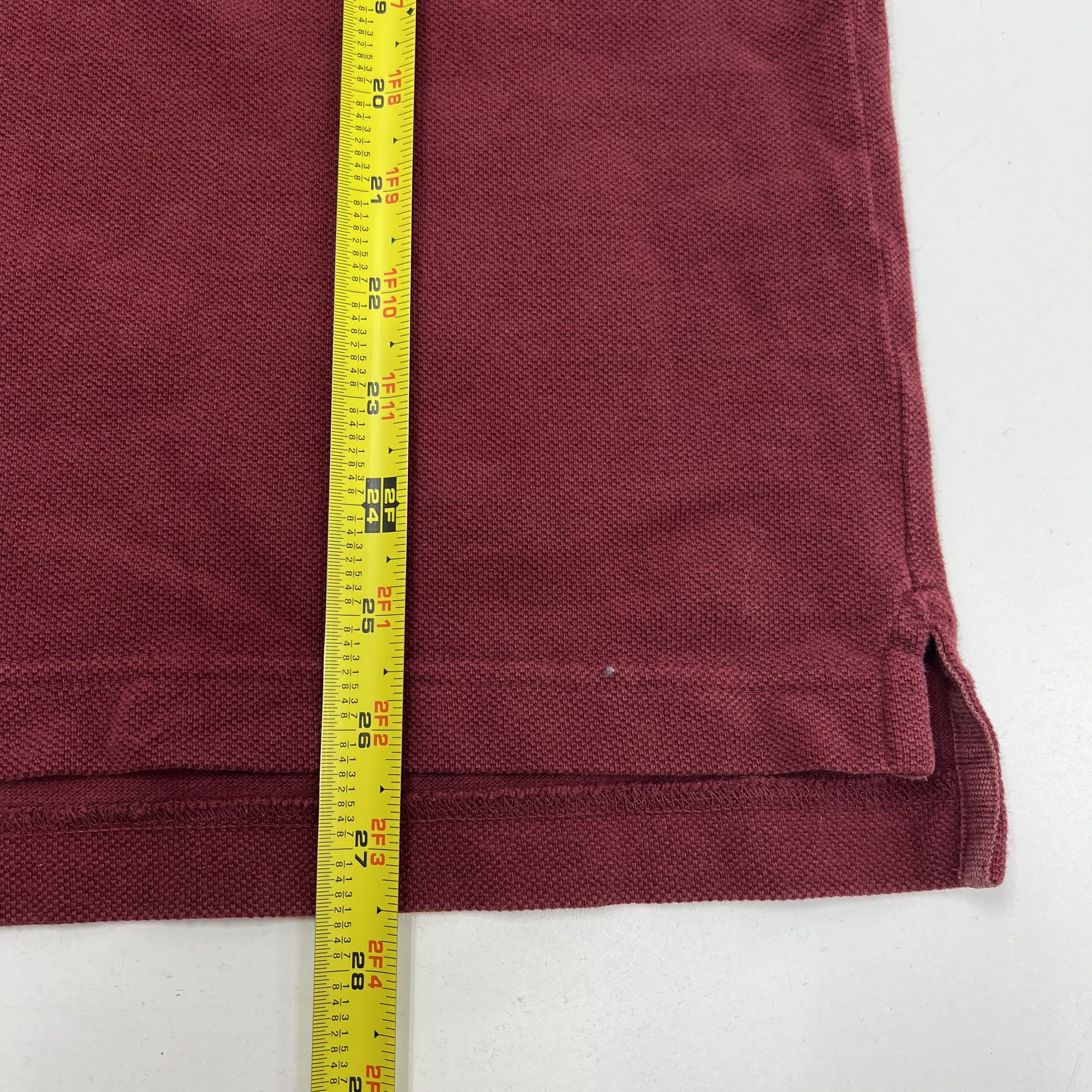 Vintage 1990s Abercrombie and Fitch Red Burgundy Polo Men's Large