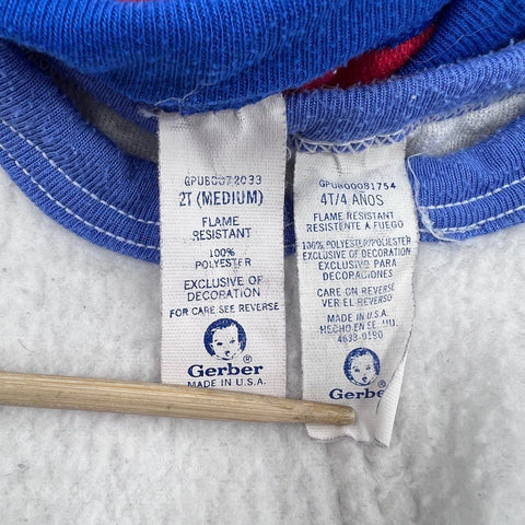 Vintage 90s Kids Onesies Lot Gerber Healthtex Carter's Made in USA Sz 18M-4T