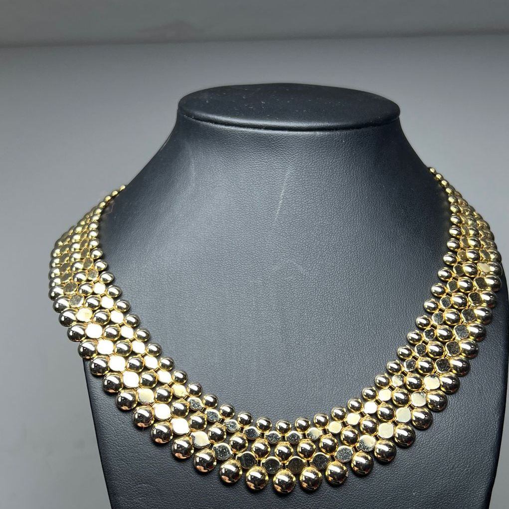 Silver & Gold Tone Panther Link Necklaces