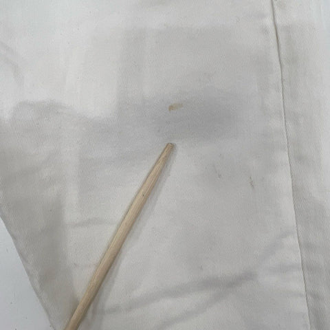 R13 Women's Boy Skinny Jeans White Denim Made in Italy Size 26