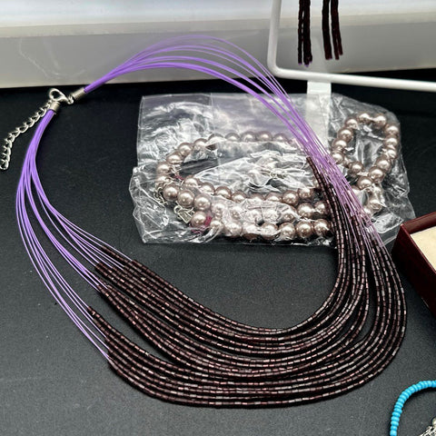 Mixed Costume Jewelry Lot 30+ Pcs Vintage Style Necklaces Bracelets Earrings