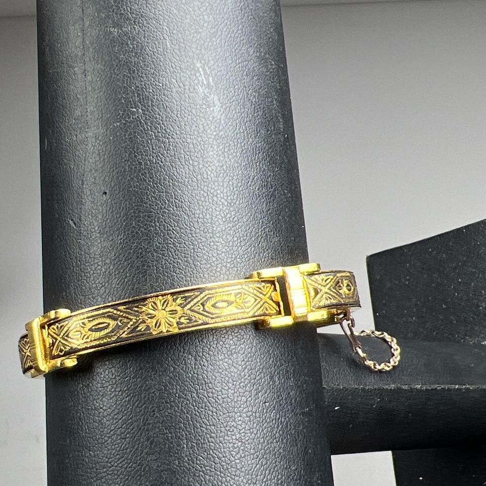 Gold Plated Damascene Bracelet 18g