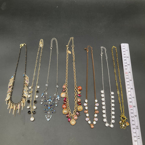Ann Taylor Loft Fashion Jewelry Lot 7 Contemporary Necklaces Statement Beaded