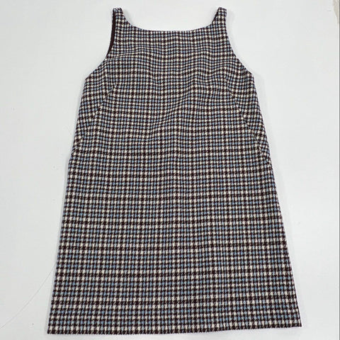 Rebecca Taylor Women's Techy Houndstooth Dress Brown Blue NWT Wool Blend Size 2