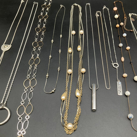 Armani Exchange Mixed Costume Jewelry Lot 15 Necklaces Pendants