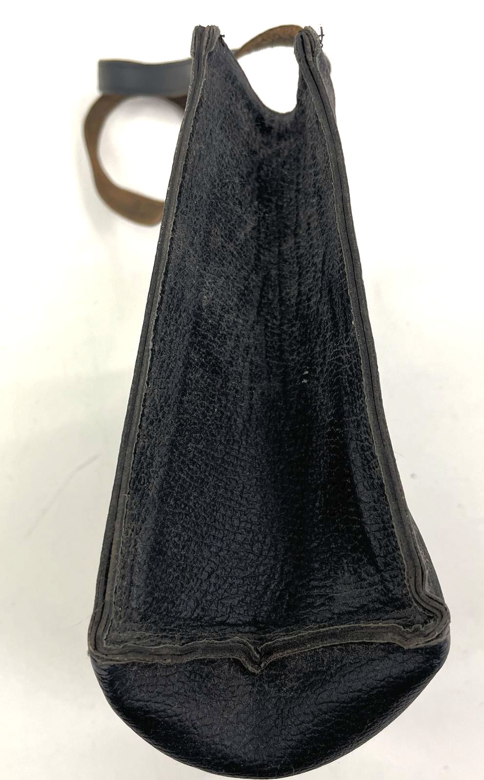 Vintage Harley Davidson Black Pebbled Leather Tote Shoulder Bag Purse Embossed