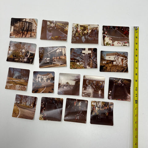 Vintage 1977 Pictures Of Graceland Elvis Grave Stone Home Rose Garden Lot of 17
