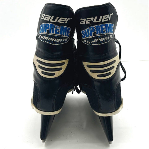 Bauer Supreme Composite Ice Skates TUUK Plus Blades Black ~11.25" Outsole