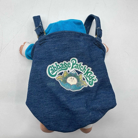 Vintage Cabbage Patch Kids Doll Coleco 1982 Xavier Roberts Blue Suit Carrier