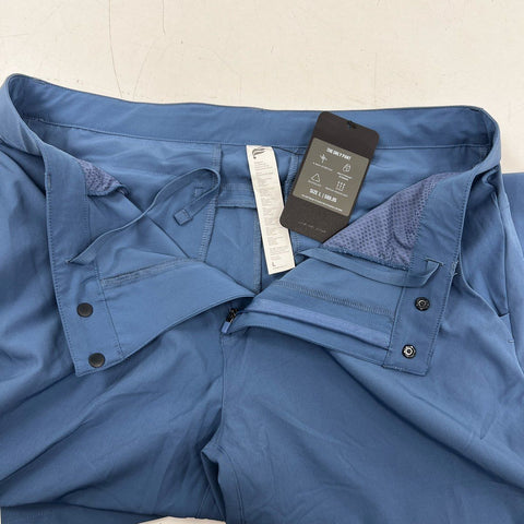 Fabletics Men's The Only Pant Blue NWT 4-Way Stretch Water Resistant Sz L
