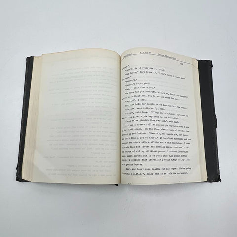 c. 1973 Dan Gerber AMERICAN ATLAS Typescript Bound Manuscript Novel Proof RARE