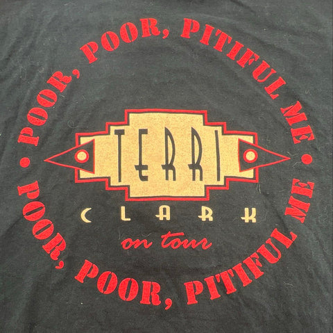 Vintage 1996 Terri Clark Poor Poor Pitiful Me On Tour T-Shirt XL