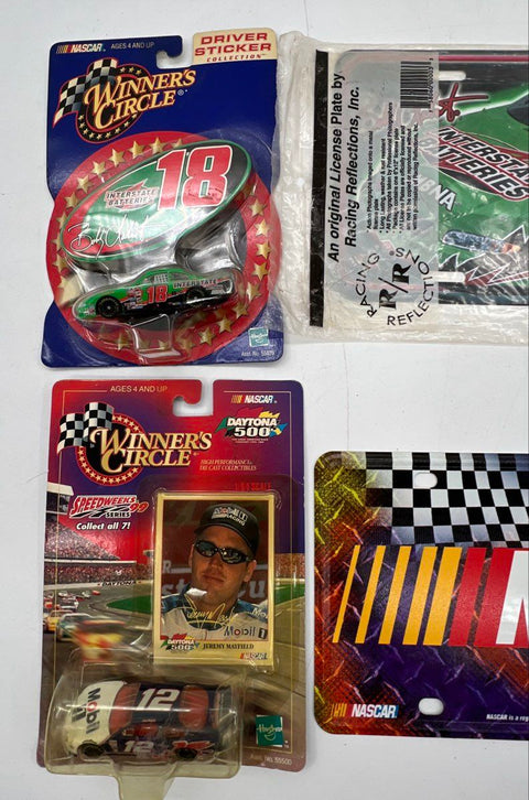 Winner's Circle NASCAR Diecast 2 Car Lot Bobby Labonte Jeremy Mayfield Plates