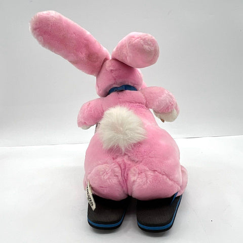 Vintage Energizer Bunny Plush Mascot Pink 17 Inch With Drum & Flip-Flops