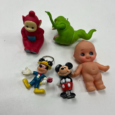 Vintage 80s 90s Toy Lot Ghostbusters Slimer Mickey Mouse Teletubbies Kewpie