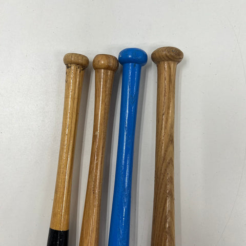 Mark McGwire Rawlings + 3 MLB MiLB Mini Baseball Bat Lot Astros Indians Bees