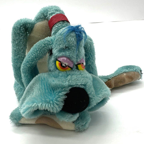 Vintage Foofur Plush Blue Dog Hanna-Barbera 1986 Stuffed Toy 20 Inch Floppy
