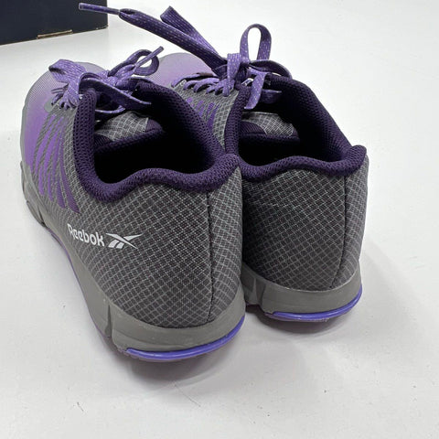 Reebok Speed TR Work RB451 Comp Toe Work Shoes Grey Purple Women's Size 6W DS