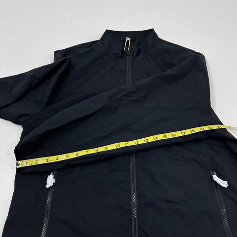 Benny Gold Men's Nylon Plane Jacket Black Full Zip Embroidered Logo NWT Sz L