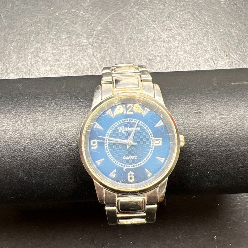 Rushmore 2896 Quartz Watch Blue Dial Japan Movement Date Window New Battery