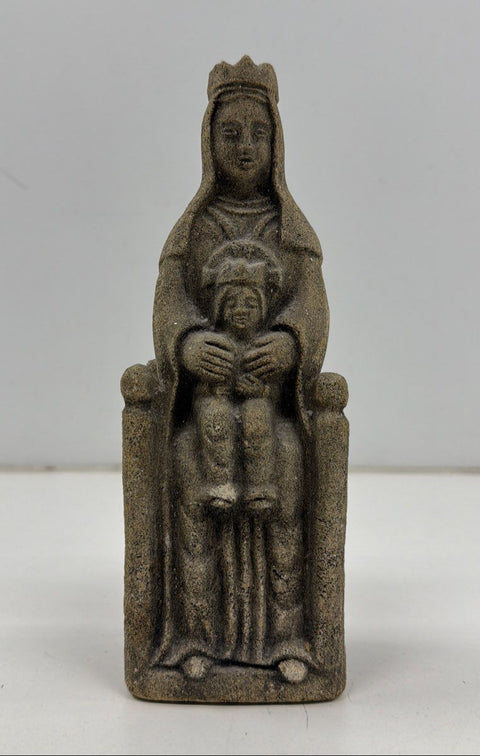 Madonna and Child Stone Figurine 10 Inch Religious Statue Virgin Mary Jesus