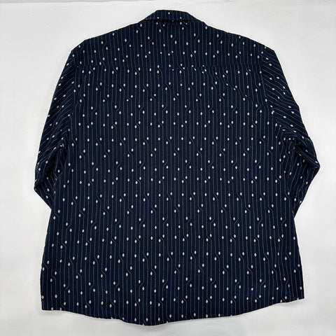 Pendleton Corduroy Geometric Pattern Long Sleeve Button Up Shirt Sz XXL