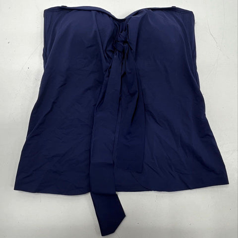 Tommy Bahama Women's Pearl Sarong Wrap Bandini Swim Top Navy Blue NWT Sz XS