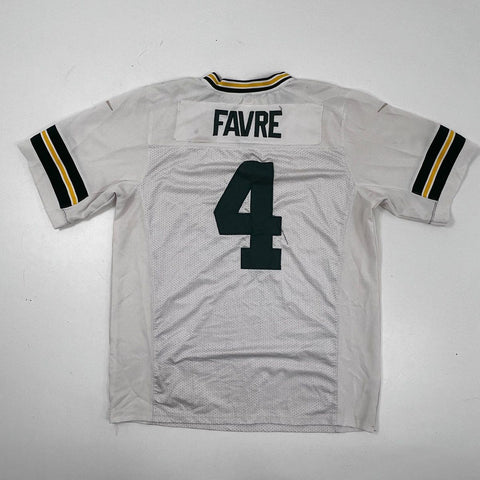 Nike Men's Vintage Green Bay Packers Brett Favre #4 White Jersey Sz 48