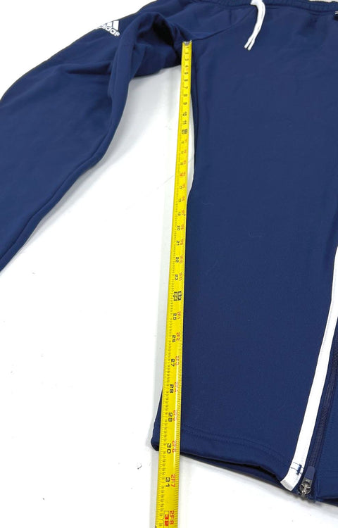 NWT Adidas W SLA K Pant Navy Blue Aeroready Ankle Zip Track Pants Women's L