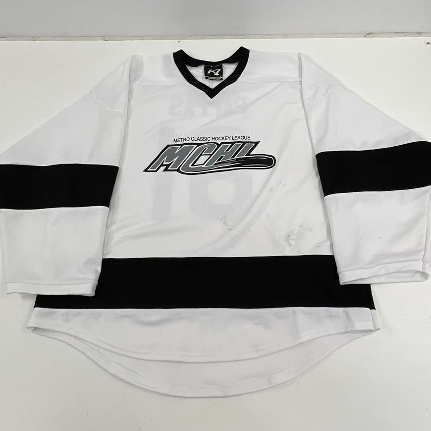 Men's K1 Sportswear Black & White Pappas Hockey Jersey Lot of 4 - Size L & XL