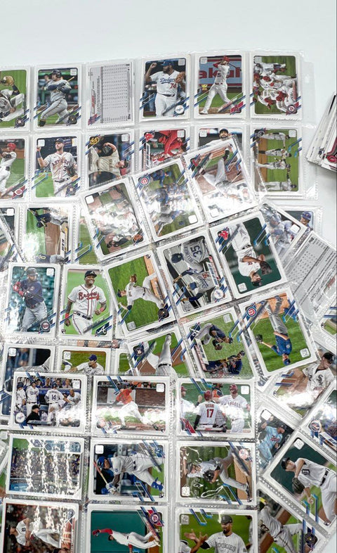 Baseball Card Lot 2021 Topps Mixed MLB Cards Approximately 200 See Photos