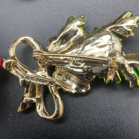 Gerry's JJ Vintage Christmas Holiday Jewelry Lot 7 Pieces Brooches Earrings
