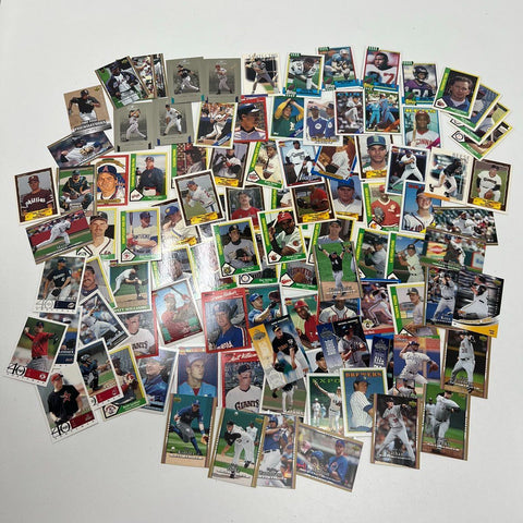 Baseball Card Lot 150+ Topps Upper Deck Donruss 1990s-2000s MLB Era Mix